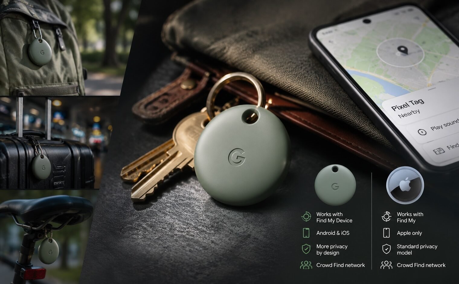 Pixel Tag це що — Google випустив свій AirTag, і ось чим він відрізняється