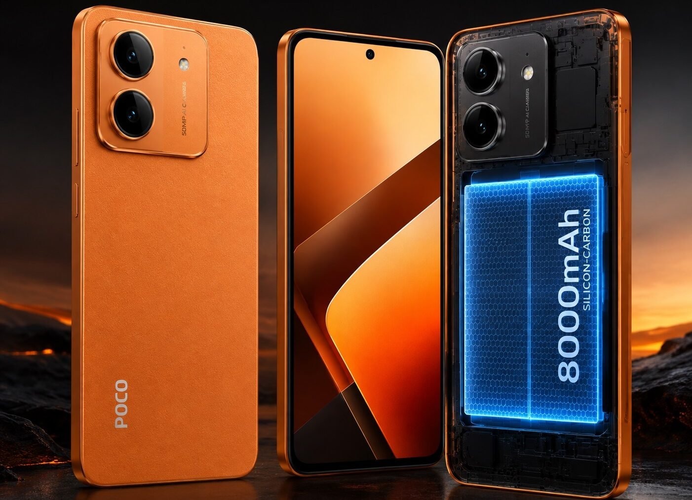 Poco M8 Power дебютував в Індії за 24 999 рупій, батарея 8000 мА·год на кремній-вуглецевій технології